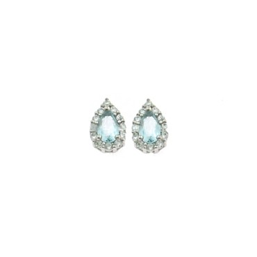 Lobe earrings with central...