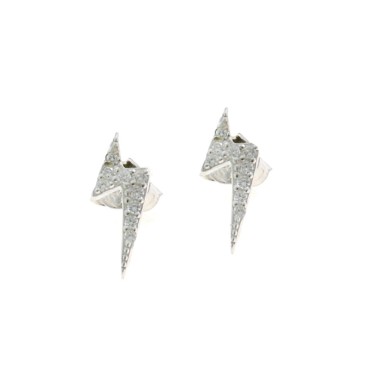 Lightning bolt earrings in...