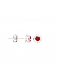 Stud earrings with central...