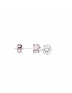 Lobe earrings with central...