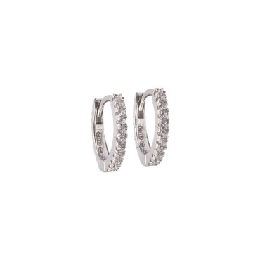 Zircon hoop earrings ø 14...