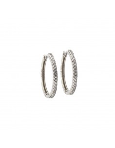 Zircon hoop earrings ø 22...