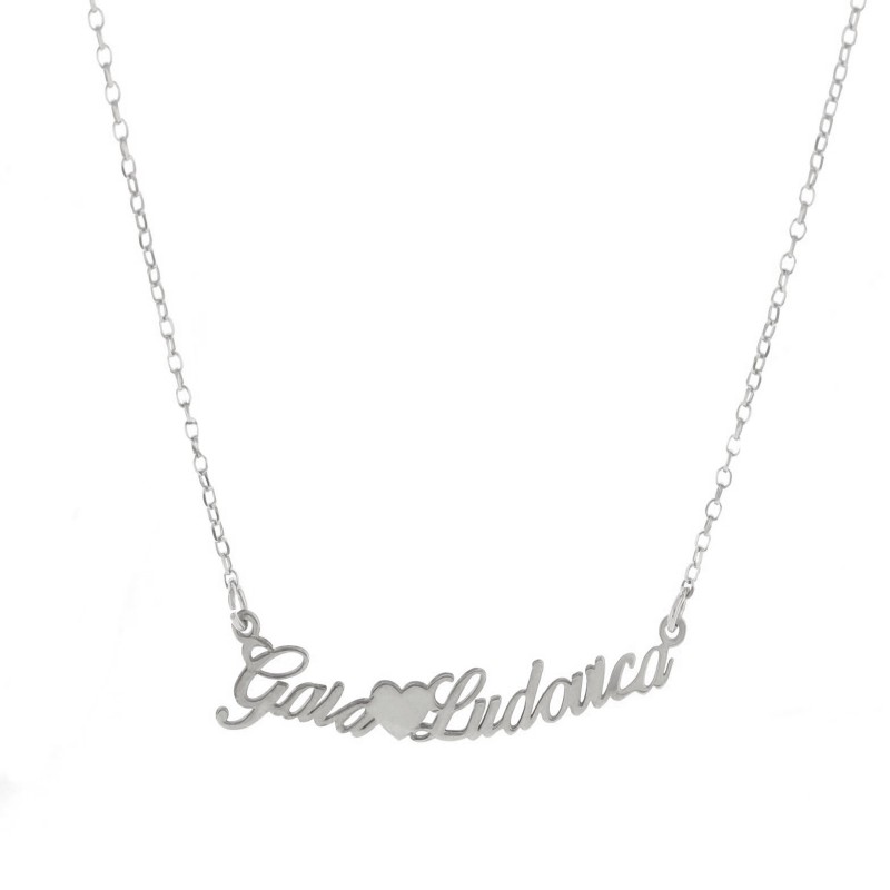 Diamond rolo mesh necklace with...