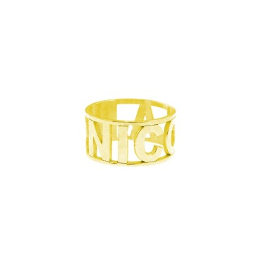 Perforated band ring with...