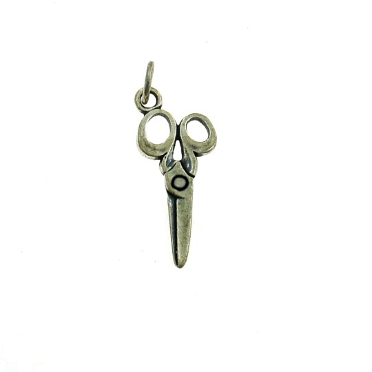 Scissor pendant in 925 silver casting