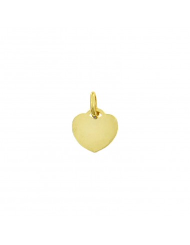 Heart pendant in 12 mm plate. yellow...