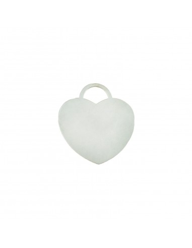 Heart pendant in white gold plated...