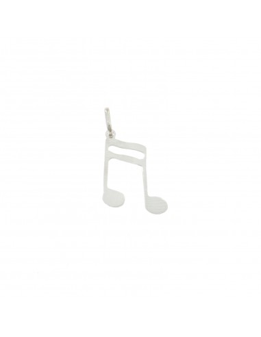 White gold-plated musical note...