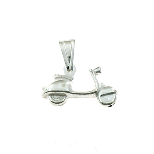 Vespa pendant coupled in 925 white silver