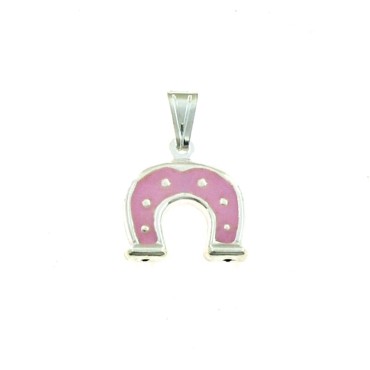 Paired horseshoe pendant in...