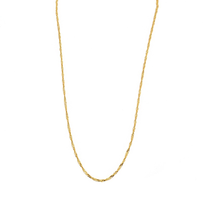 45cm Yellow Gold Plated 925 Silver...