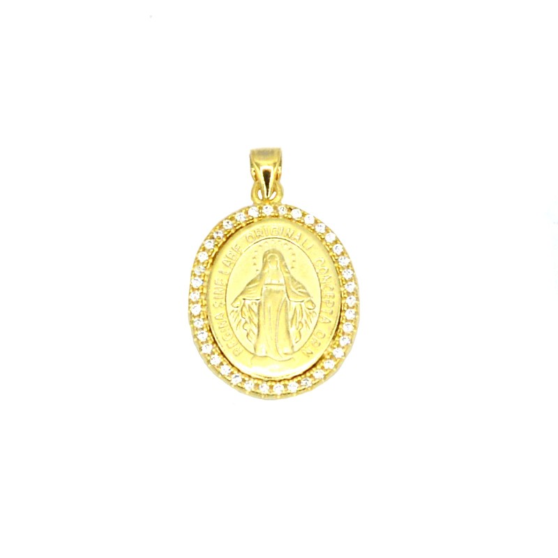 Miraculous satin medal pendant in a...